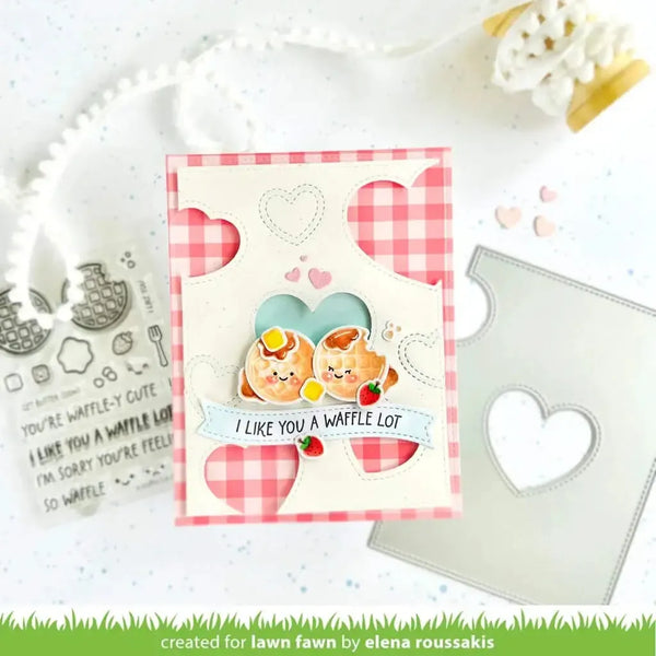 Lawn Fawn Clear Stamp Set - A Waffle Lot*