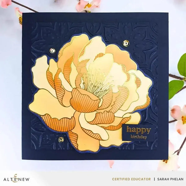 Altenew Magical Peony Press Plate