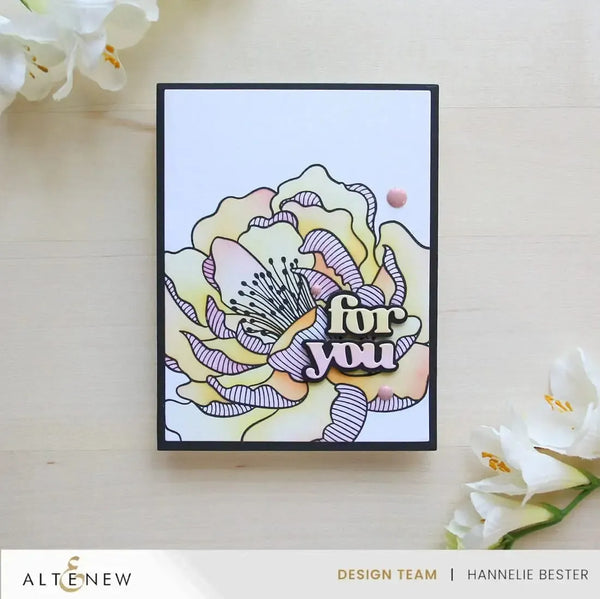 Altenew Magical Peony Press Plate