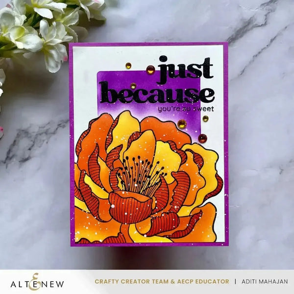 Altenew Magical Peony Simple Colouring Stencil Set