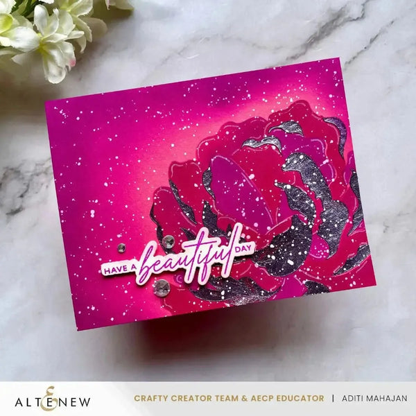 Altenew Magical Peony Press Plate