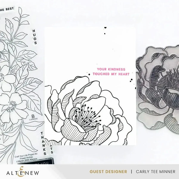 Altenew Magical Peony Simple Colouring Stencil Set
