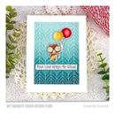 My Favorite Things Background Cling Rubber Stamp 5.75"x 5.75" - Peacock Pattern*
