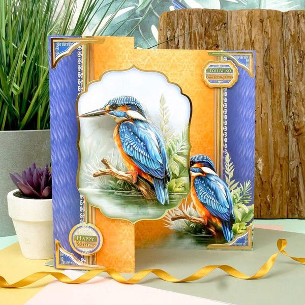 Hunkydory Beautiful Birds Deco-Large Set - Colourful Kingfisher