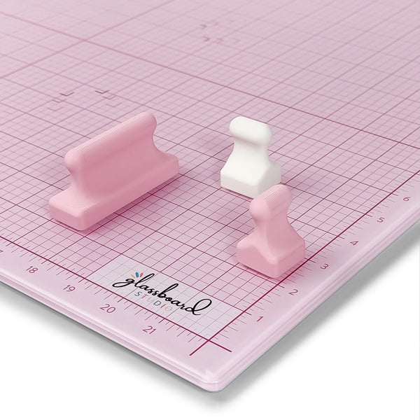 Glassboard Studio Magnetic Glass Craft Mat 18"x 24" - Blush