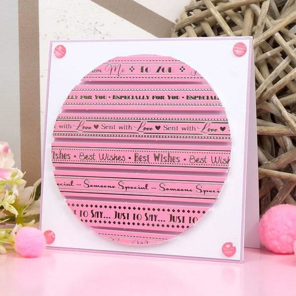 Hunkydory Essential Ribbon Borders - Silver Foiled Selection*