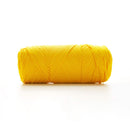 Yellow yarn ball on a white background