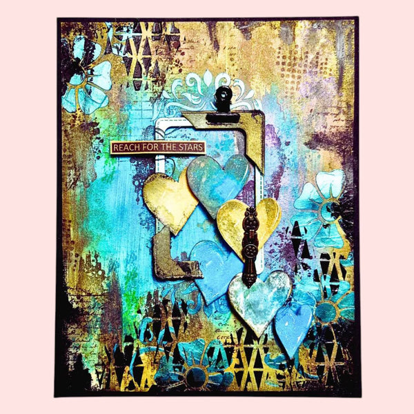 Lisa Horton Crafts - Muse & Maker Collection - Clear Photopolymer Stamps - Weather Grid