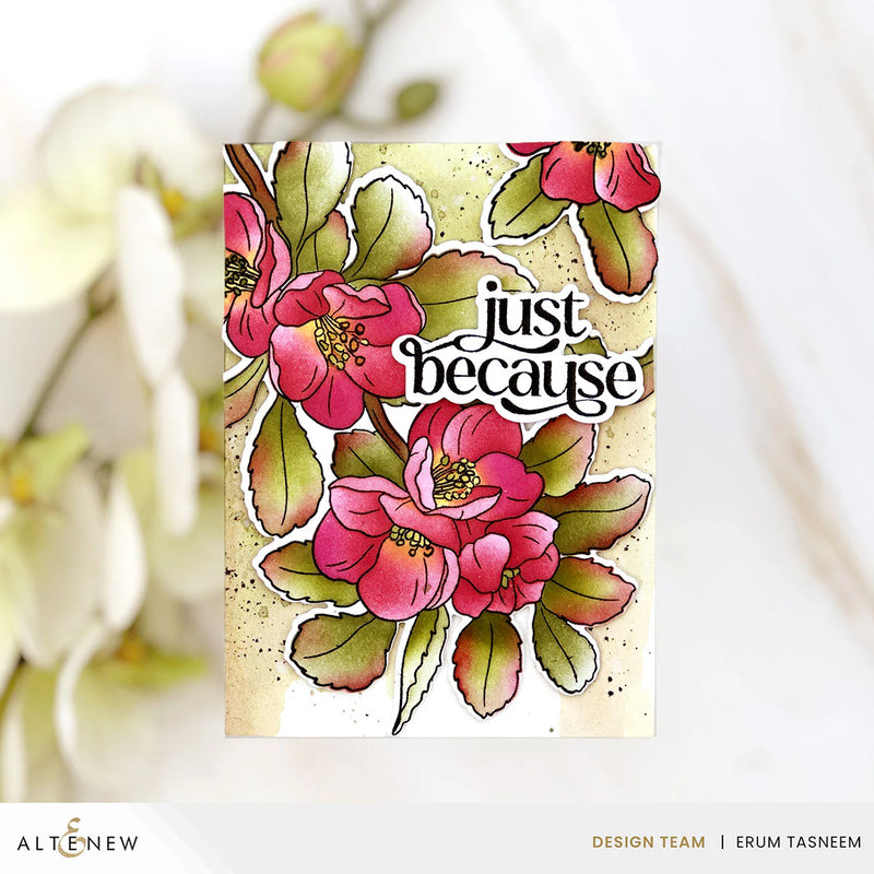 Altenew Build-A-Garden: Flowering Quince & Add-on Die Bundle