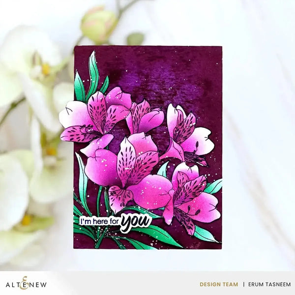 Altenew Build-A-Garden Peruvian Lily Stamp & Stencil Set