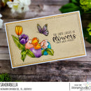 Stamping Bella Cling Stamps Bundle Girl Amongst The Tulips*