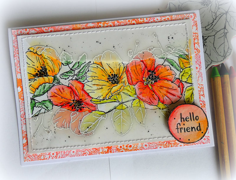 Tim Holtz Cling Stamps 7"X8.5" Floral Trims