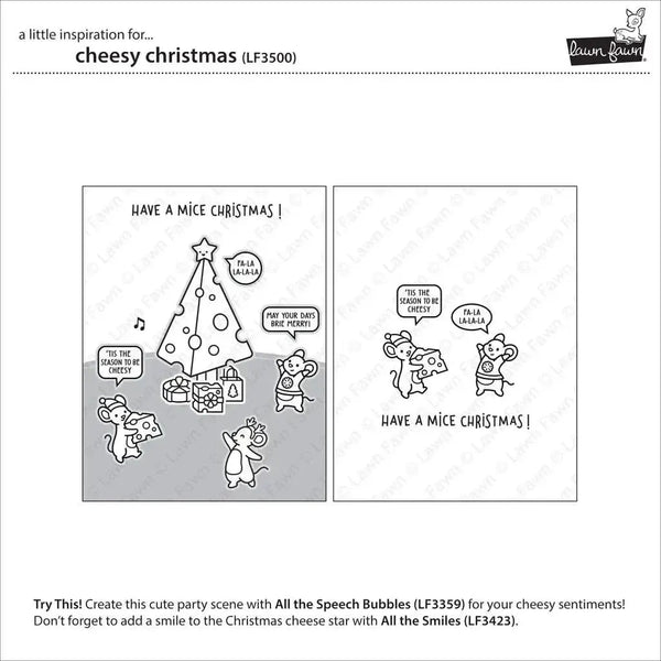 Lawn Cuts Custom Craft Dies - Cheesy Christmas Add-On*