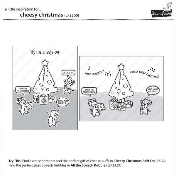 Lawn Cuts Custom Craft Dies - Cheesy Christmas Add-On*