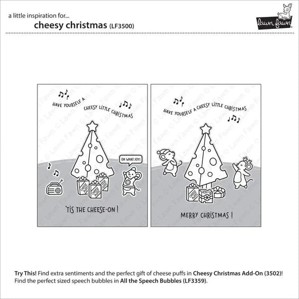Lawn Cuts Custom Craft Dies - Cheesy Christmas Add-On*