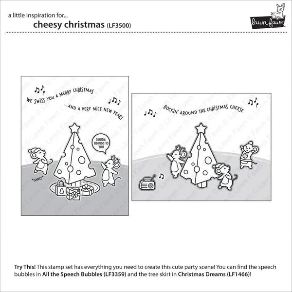 Lawn Cuts Custom Craft Dies - Cheesy Christmas Add-On*