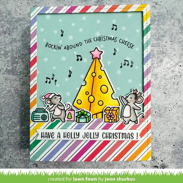 Lawn Cuts Custom Craft Dies - Cheesy Christmas Add-On*