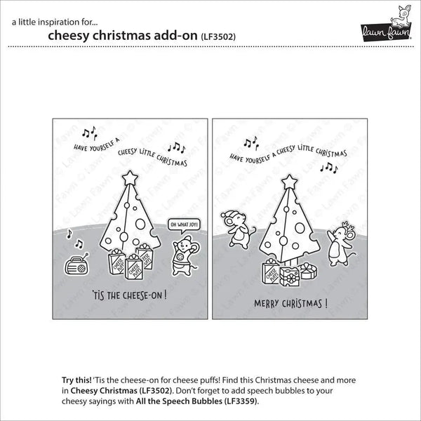 Lawn Cuts Custom Craft Dies - Cheesy Christmas Add-On*