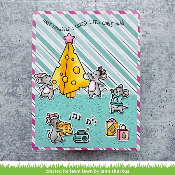 Lawn Fawn Cheesy Christmas Add-On Colouring Stencil*