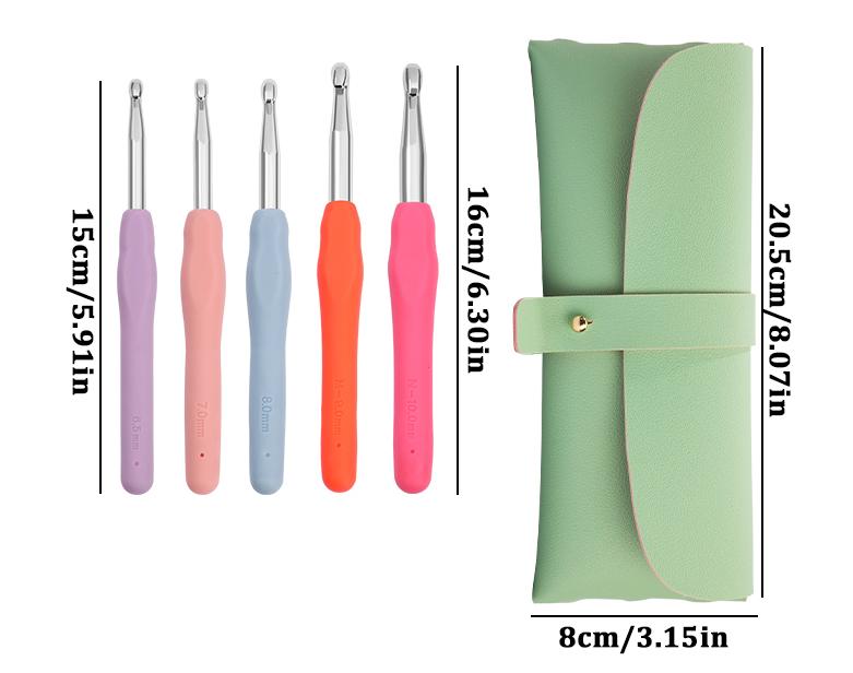 Poppy Crafts Crochet Hook Set & Accessories - Pastel Rose