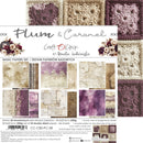 Craft O'Clock Plum & Caramel 8"×8" Basic Papers Set