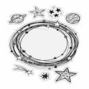 Crafter's Companion Cosmic Clear Acrylic Stamps Orbit Collection*