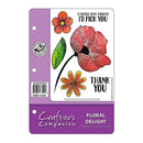 Crafter's Companion Ezmount Cling Set 5.5 Inch X8.5 Inch  Floral Delight*