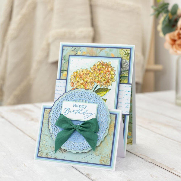 Crafter's Companion Nature's Garden Hydrangea Metal Dies Ditsy Floral Doily*