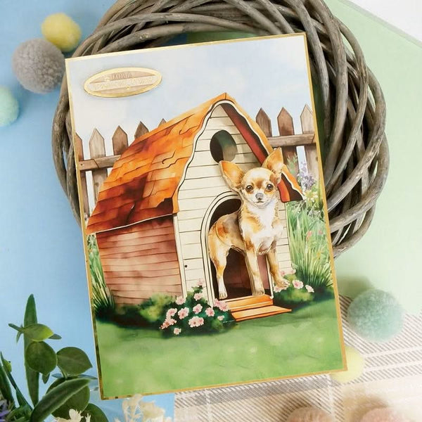 Hunkydory Pug & Chihuahua Decoupage Topper Sheet*