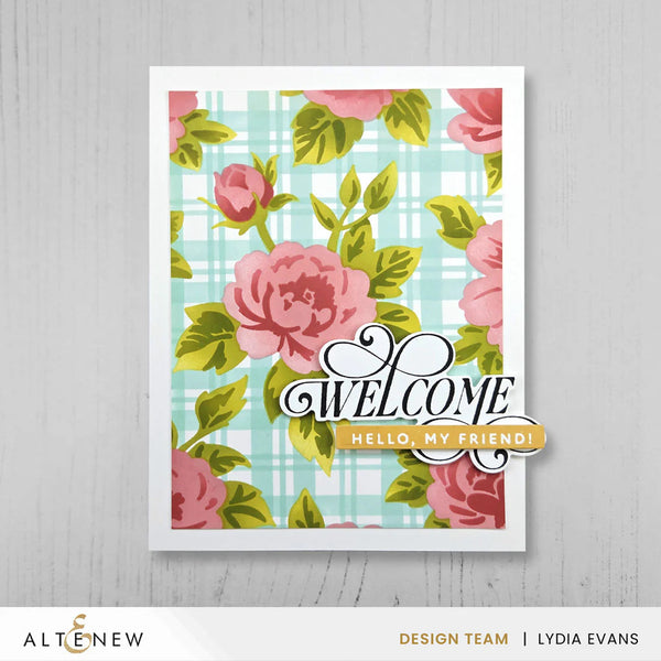 Altenew Botanical Plaid Layering Stencil Set