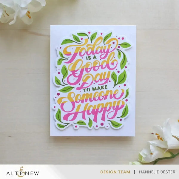 Altenew Today Is A Good Day Builder Stencil Set