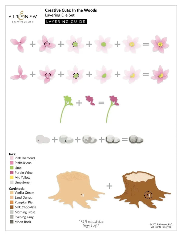 Altenew Creative Cuts: In the Woods Layering Die Set
