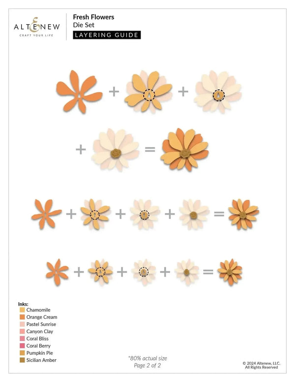 Altenew Fresh Flowers Die Set*