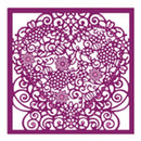 Die'sire Create-A-Card Interchangeable Dies Floral Lace, 5X5*