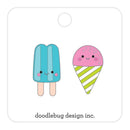 Doodlebug Collectible Enamel Pins 2 pack - Summer Treats*