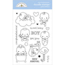 Doodlebug Clear Doodle Stamps - Special Delivery - 4in  x 6in*