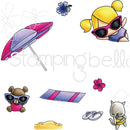 Stamping Bella The Littles Cling Stamp Set - Umbrella