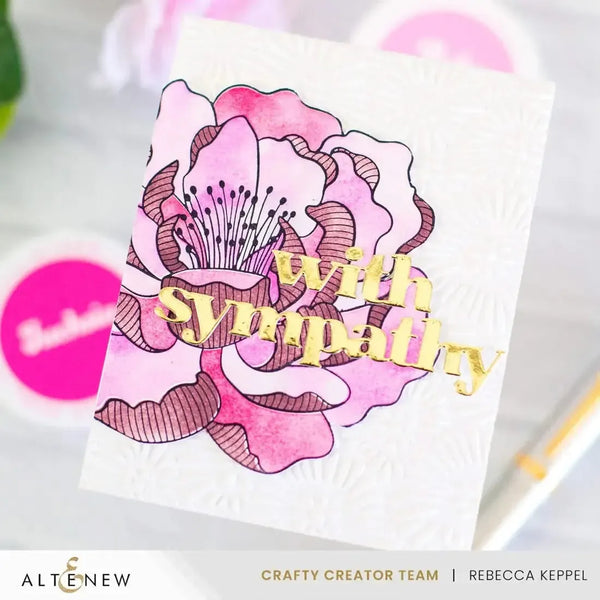 Altenew Batik Blooms One-of-a-Kind 3D Embossing Folder
