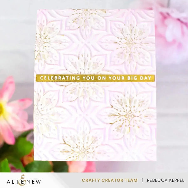 Altenew Blooming Doily Charm One-of-a-Kind 3D Embossing Folder