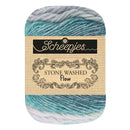 Skein of yarn with a Scheepjes label on a white background