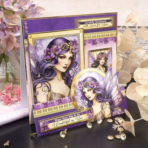 Hunkydory Fairy Decadence - Amethyst Garden Luxury Topper Set