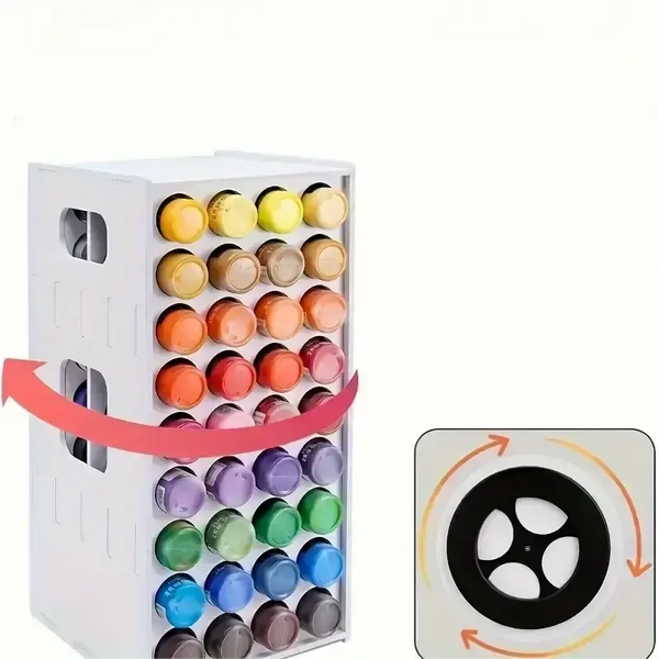 White product with circular cutouts and dimensions labeled on a white background