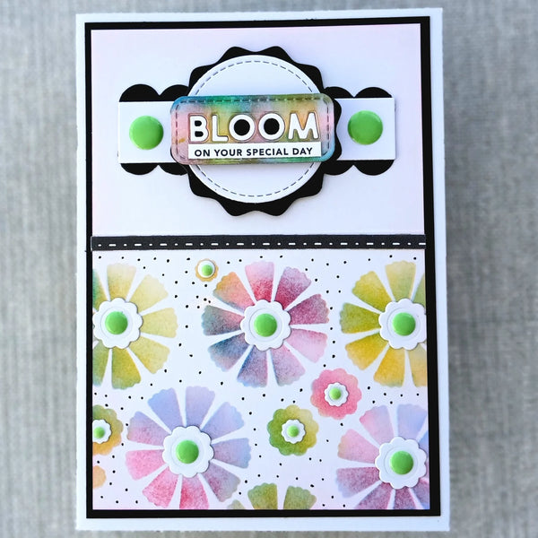Lisa Horton Crafts – Beautiful Blooms Floral Plate – Craft Die Set