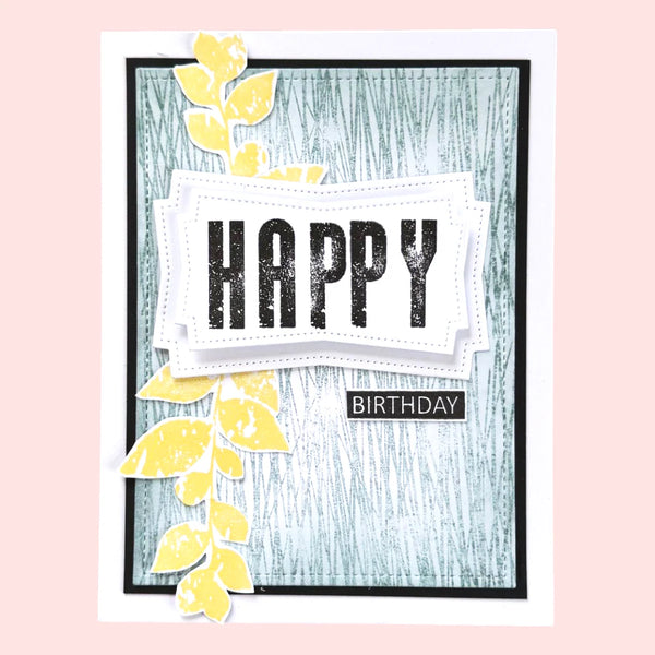Lisa Horton Crafts - Muse & Maker Collection - Clear Photopolymer Stamps - Fragmented Fibres