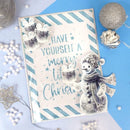 Hunkydory For the Love of Masks - Christmas Stripes Frame & Sentiment*