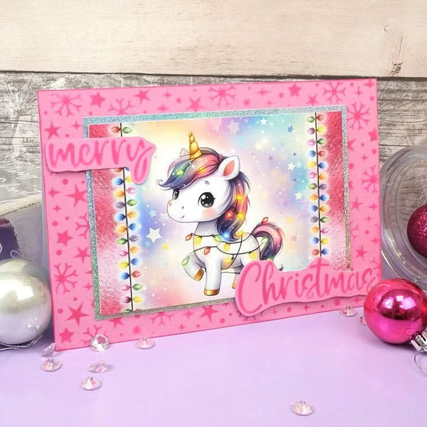 Hunkydory For the Love of Masks - Twinkling Snowflakes Frame & Sentiment*