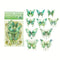 Poppy Crafts Crystal Butterfly Sticker Pack - Green Scintillation