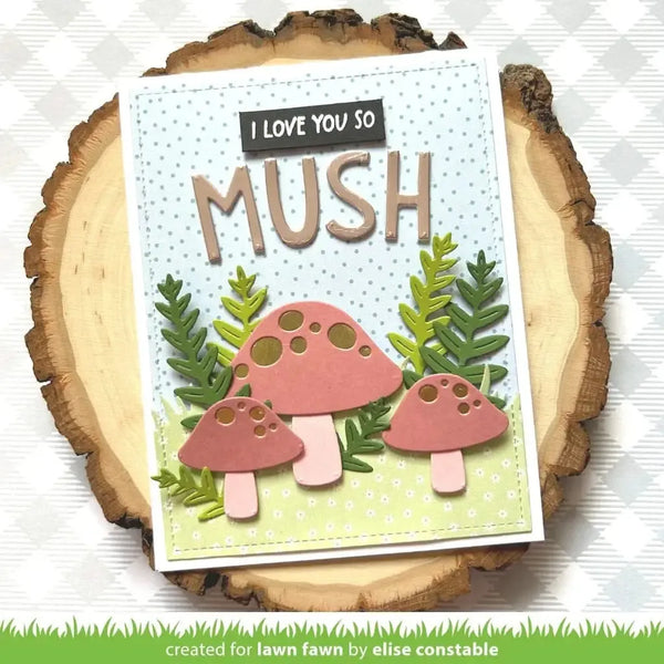 Lawn Cuts Custom Craft Dies - Happy Mushrooms