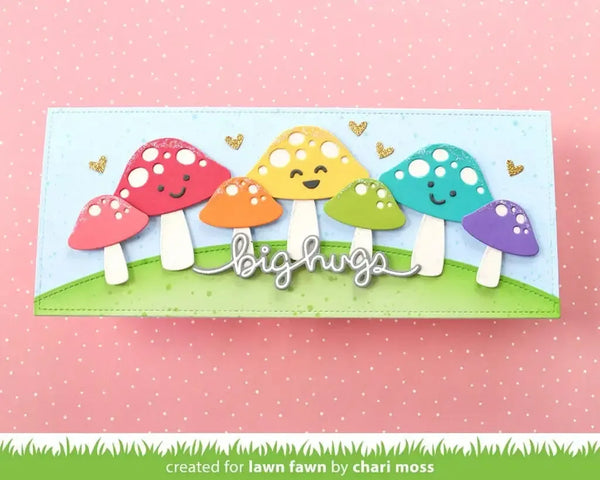 Lawn Cuts Custom Craft Dies - Happy Mushrooms