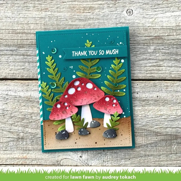 Lawn Cuts Custom Craft Dies - Happy Mushrooms